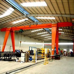 MH Remote Control Single Girder Gantry Crane 10t With Hoist A3 A5