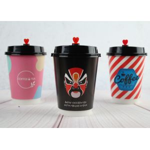 8oz 12oz 16oz Paper Drinking Cup Single Wall Paper Cups With Lids