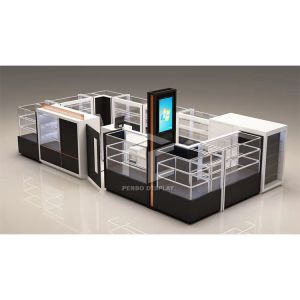 T4 LED Mobile Phone Display Showcase 20mm MDF Polishing Painting