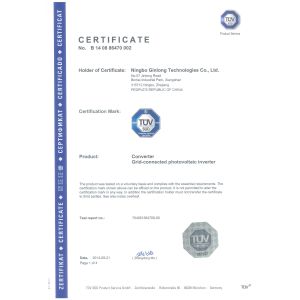 Qingdao Greef New Energy Equipment Co., Ltd Certifications