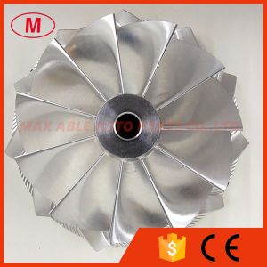 Wholesale GT3080 59.40/80.30mm 11+0 blades turbo aluminum 2618/milling/billet compressor wheel for racing from china suppliers