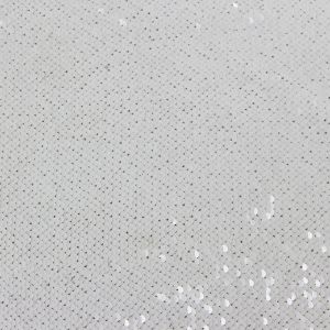 High Quality 100 Polyester white Sequin Iridescent Holographic Changing Fabric