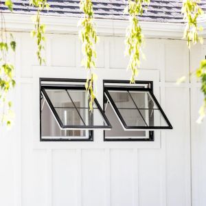 Minimalism Double Glazed Aluminium Awning Windows For Basement