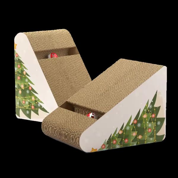 Cardboard Cat Scratcher Pad Durable for Indoor Cats Kitten Reversible Cat