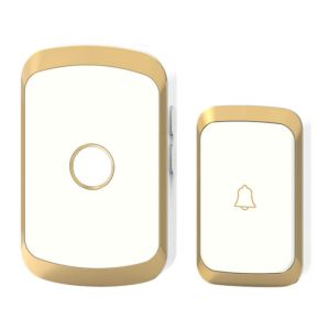 Audio Only Doorbell Waterproof IP44 300m Range Wireless Door Chime