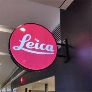 Backlit Hanging Lightbox Sign