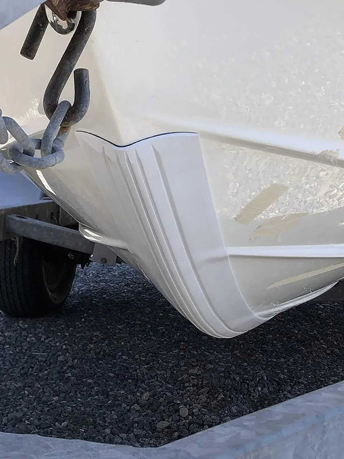 Keel guard for boat bottom