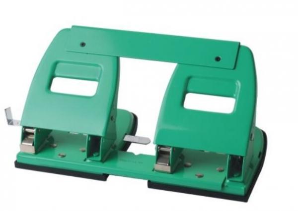 Quality Green Color Rubber Basin 24 sheets metal 4 holes paper puncher for sale