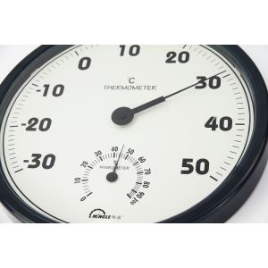 Round Elegant Indoor Outdoor Thermometer With Temperature / Hygrometer Reading