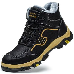 Winter Safety Work Boots Thickened Fleece Lining