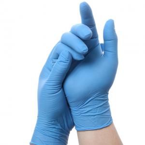 China 12X24CM Nitrile Safety Gloves / En455 Nitrile Gloves S M L XL on sale
