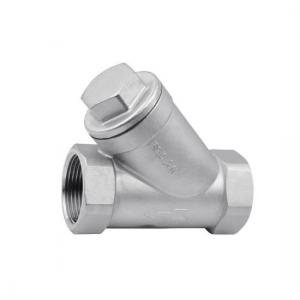 Wholesale 1 /4 -4 Inch 304 CF8M npt thread valve with strainer,stainless steel y strainer from china suppliers
