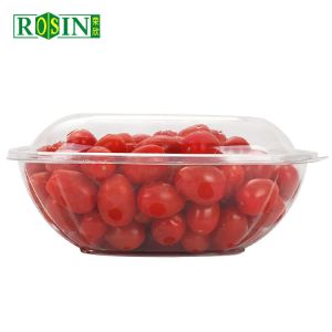 24oz Disposable Fruit Plastic Container Custom PET Fruit Packaging Container