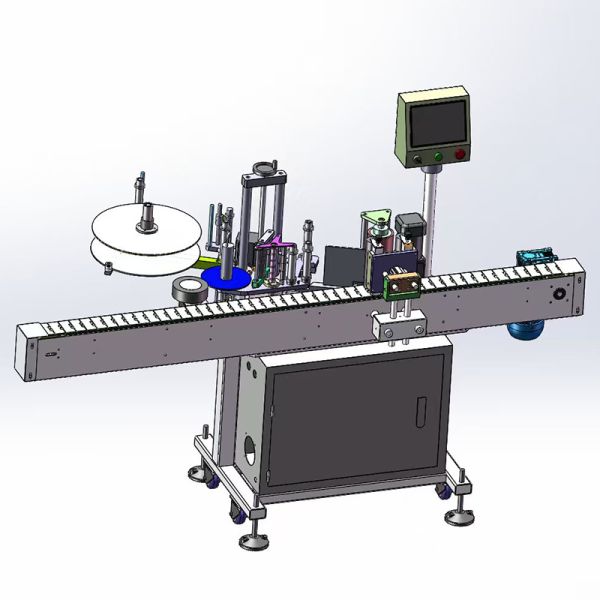 Tabletop Cola Coffee Oval Bottle Labeling Machine Sticker Applicator OEM
