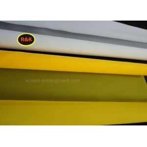 Professional 110 Mesh Silk Screen , Silk Screen Printing Mesh White Yellow Color