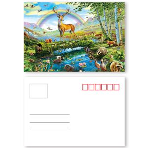 Custom Lenticular Postcard Printing 3d Depth New York City 4x6 Inch EU Standard