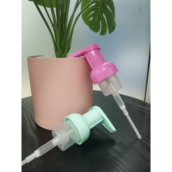 Inside/Outside Spring PP Material Foam Pump For Top- Gasket PET