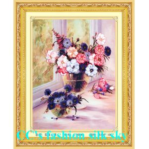 China 2014 new style,silk embroidery,Needlework,DIY DMC Cross stitch,Sets For Embroidery kits,fl on sale