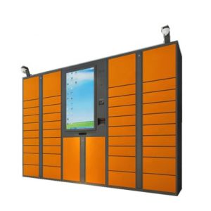 Barcode Password Computer CRS Luggage Lockers Safe With Multi Language Ui