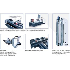 SMTCL Heavy Duty 5 Axis CNC Boring Milling Machines TH65110 Horizontal Machining