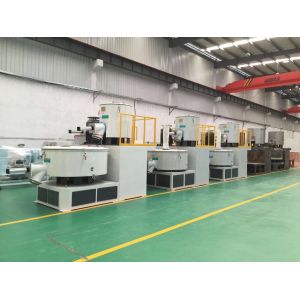 PLC Touch Screen Control Plastic Mixer Machine For PVC Pipe / Profile Making