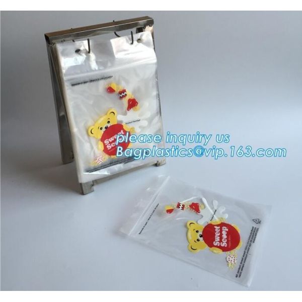 Quality food storage wicketed ldpe clear plastic zip lock bag with print, FDA Custom Food Grade Wicket Plastic Zip lockk Bag, bage for sale