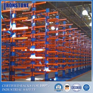 High Strength Steel Heavy Duty Industrial Cantilever Rack For Long Items Storage