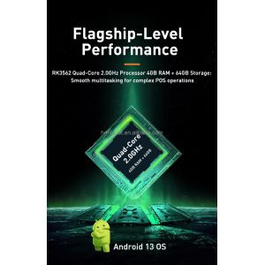 8 Inch Android POS Terminal with 3GB RAM 16GB Flash