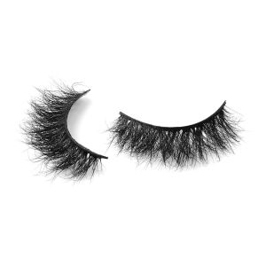 Super Soft ODM Natural Mink Lashes , 16mm Volume False Eyelashes