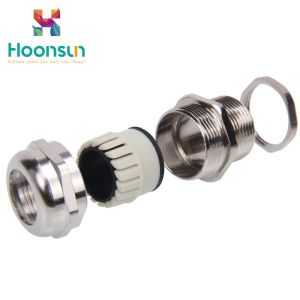 Electroplating Brass Cable Gland Longer Thread Type With Tensile & Waterproof