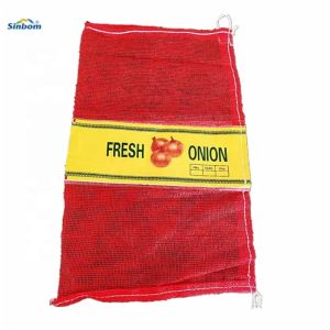 70-140gsm Red Yellow Poly Onion Mesh Net Bags for Agricultural 40*60 cm Function