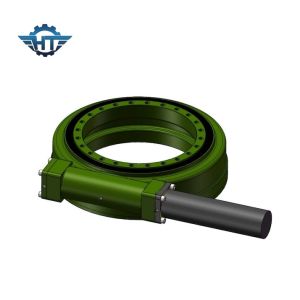 Hourglass Worm Gear Small Slew Drive For Solar Tracker With 24VDC Planetary Gear