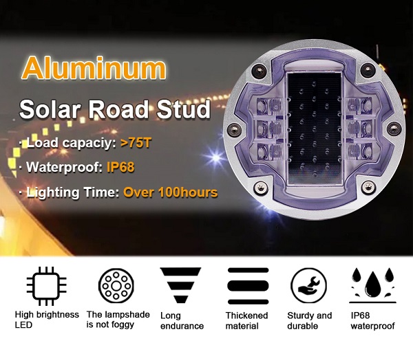 6 Screws IL300 Solar LED Road Stud Reflectors FCC Certificate