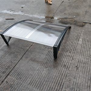 Split Panel Polycarbonate Awning with DIY Plastic Frame