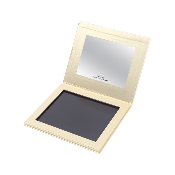 Golden Paper Makeup Empty Magnetic Palette Matte Lamination With Mirror