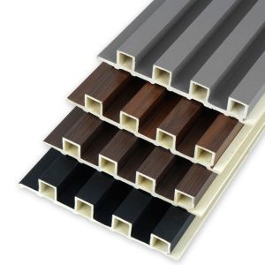 Wholesale 3D Insulated Slat Wood Indoor Interior PVC Decorate WPC Wall Panel for Modern Design from china suppliers