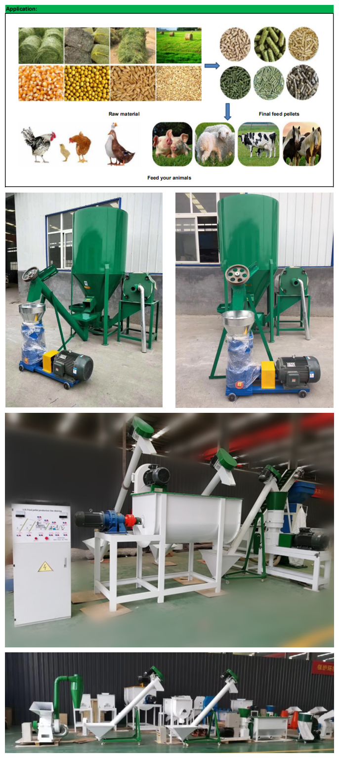 Flat Die Animal Feed Production Line Pet Food Production Line With Electric Control