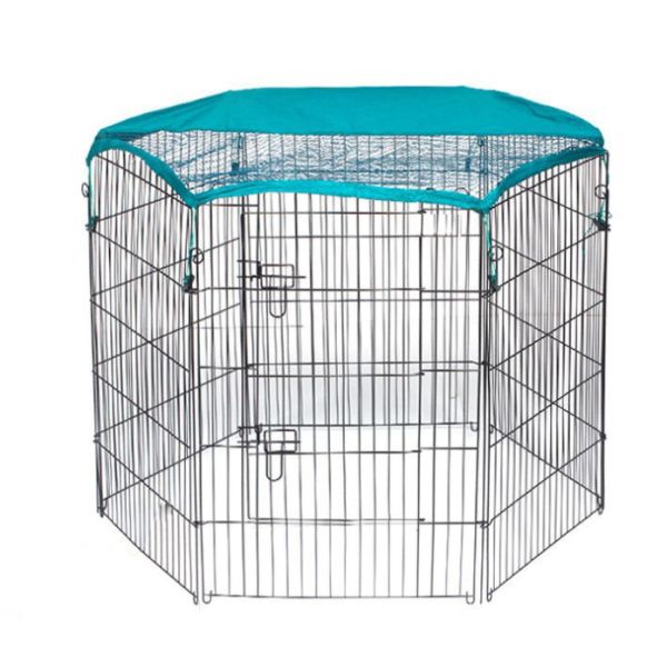 63x91 CM x 6pcs Wire Mesh Small Size Dog Kennel with Shelter or w/o Shelter,Pet