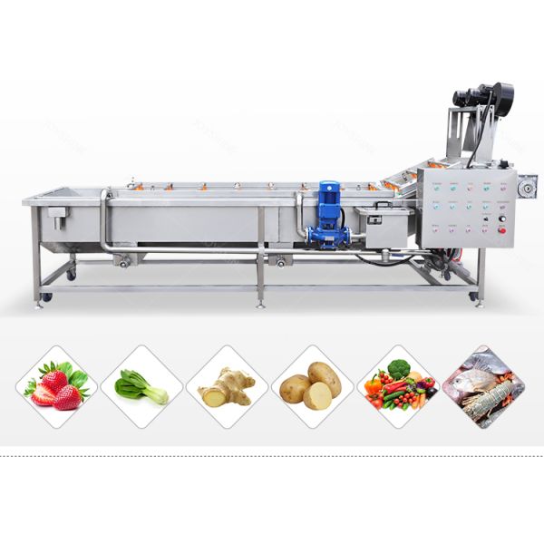 Small Scale Automatic Vegetable Bubble Washing and Sorting Machine with Long Service Life