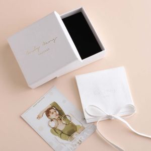 Multipurpose White Custom Jewelry Gift Boxes , Lid And Base Box 9x9x3.5cm