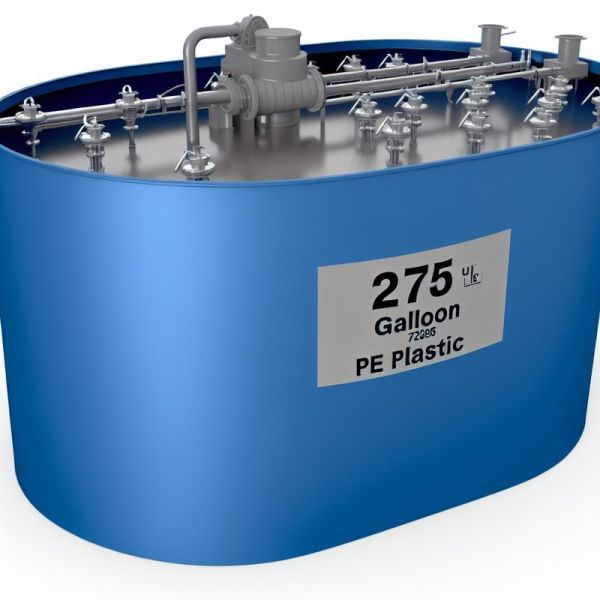 275 Gallon PE Plastic Agitator Mixing Tank Chemical Blending Tank FANBAO for