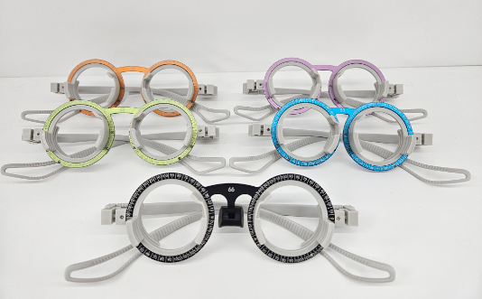 Optical Trail Lens Frame-Aluminum Material GD1108A, Super Lightweight Optometry Frame (PD: 48-70) Five Colors, Pack of Six