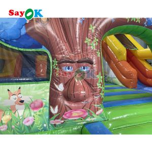 Commercial Dry Bouncer Slide Combo Inflatable Bouncy Moonwalk Jumping Castle