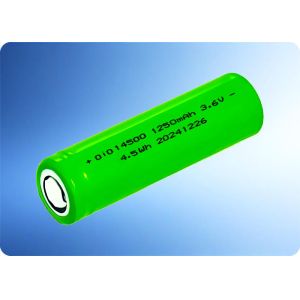 China 14500 Rechargeable Battery 1250mAh 3.6V with 300+ Cycles on sale