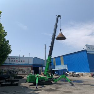 Electric and Diesel Mini Spider Crane with Telescopic Boom