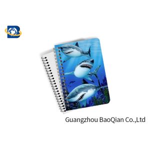 Decorative 3D Flip Effect Lenticular Notebook For Shark A1 / A2 / A3 Custom Size