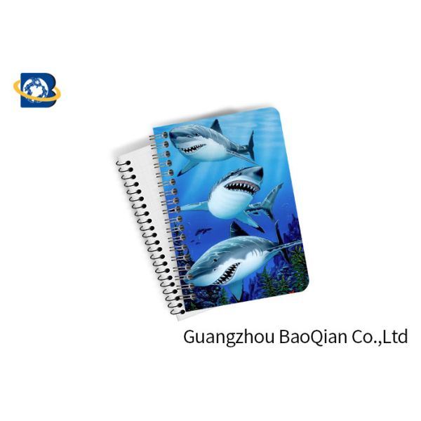 Quality Decorative 3D Flip Effect Lenticular Notebook For Shark A1 / A2 / A3 Custom Size for sale