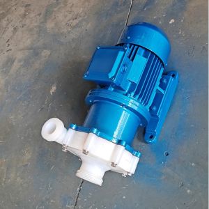 Iron Casing Megnetic Driven Centrifugal Pump With Fluorine Plastic Flow Through