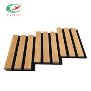 Tasteless Acoustic Slat Wall Panel Sound Absorbing Multiscene