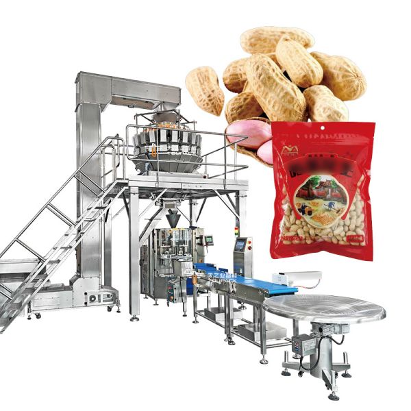 Automatic Nuts Packing Machine with Multihead Weigher 30-60BPM 10g-300g and 10"